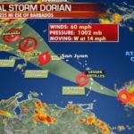 Tropical Storm Dorian strengthens, may threaten Puerto Rico, Dominican Republic as minimal hurricane | USNN World News DorianMap1