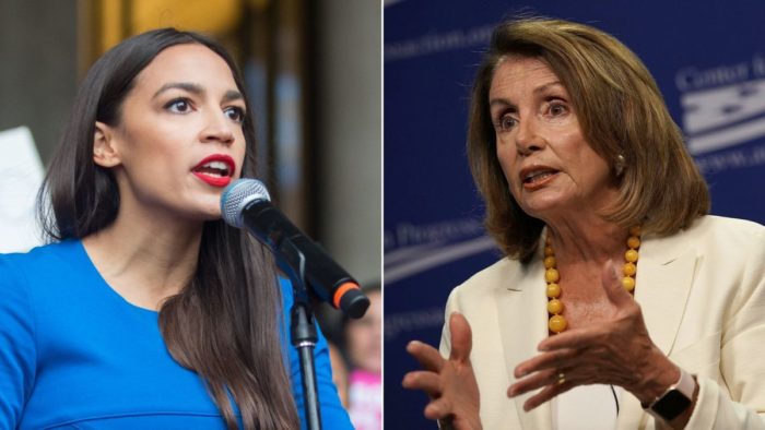 aoc pelosi split
