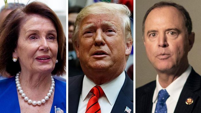 Pelosi Trump Schiff AP
