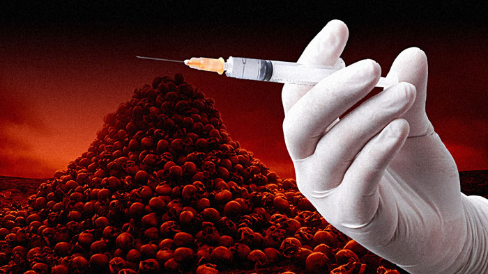 Death Holocaust Vaccine Syringe