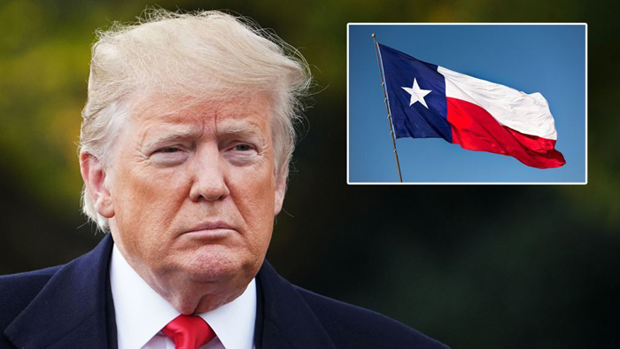 Trump Texas Flag