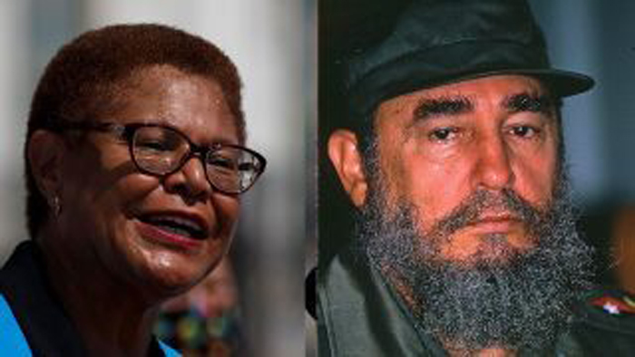 Biden VP hopeful Karen Bass slammed over past praise for Fidel Castro