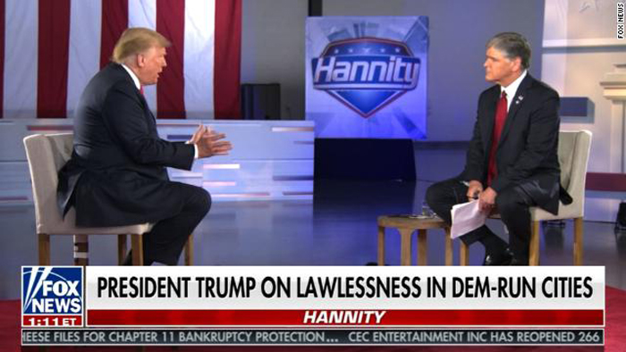 Trump tells 'Hannity' town hall crime in these Dem-run cities 'worse than Afghanistan'