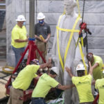 Removal of Jefferson Davis statue in Kentucky reveals surprise bourbon discovery