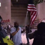 Black Marine vet holds US flag high amid chaotic Portland protest, gets followed home by Antifa | USNN World News Black Marine vet holds US flag high amid chaotic Portland protest, gets followed home by Antifa