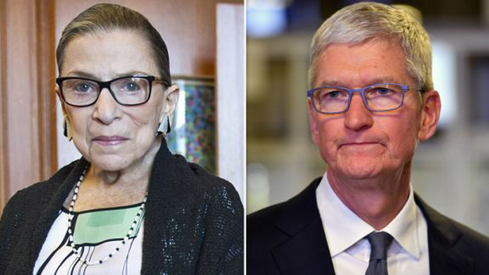 Ruth Bader Ginsburg dead: Apple's Tim Cook, other business leaders react