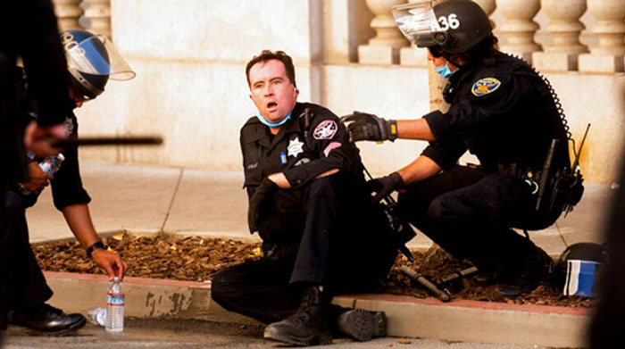 Free speech rally marred by violence as counterprotesters storm event, beat pro-Trump demonstrators