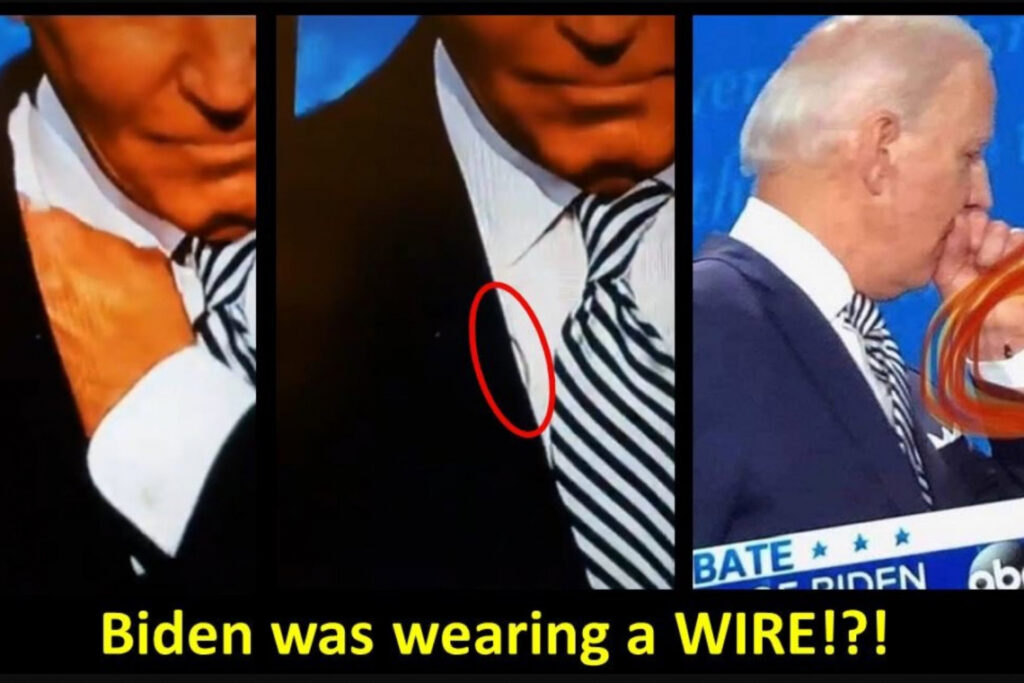 Biden Caught Wearing Wire for Debate 2 Biden Caught Wearing Wire for Debate
