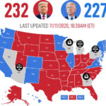 2020 Presidential Election Map Update - Trump Takes Lead | USNN World News 2020 Election Map 11.11.2020