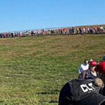 Massive lines at Trump rally in battleground state North Carolina 3 Massive lines at Trump rally in battleground state North Carolina