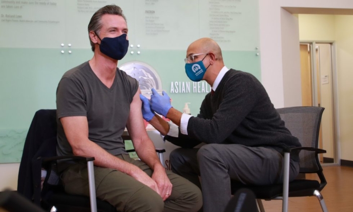 California Governor Out of Public Sight After Vaccine Booster Shot 11 Days Ago