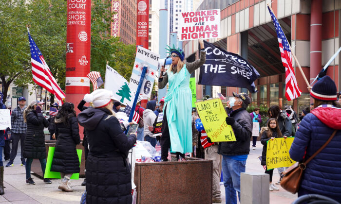 Mass Walkouts, Protests Against Vaccine Mandates Spread Across US
