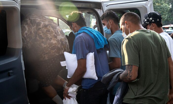 Buses of Illegal Immigrants Dropped Off Near VP Kamala Harris’s Residence in Washington