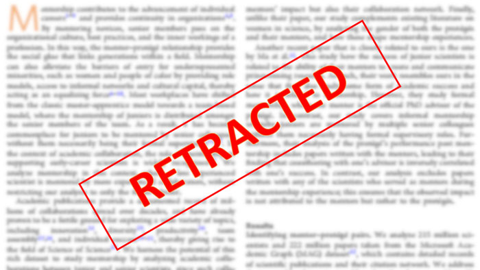 Major Scientific Publisher Retracting Over 500 Papers