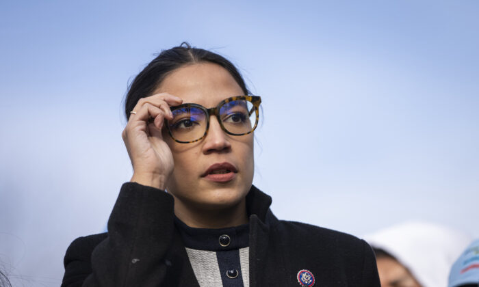 Protesters Shout Down Rep. Ocasio-Cortez During Town Hall Over Ukraine Aid