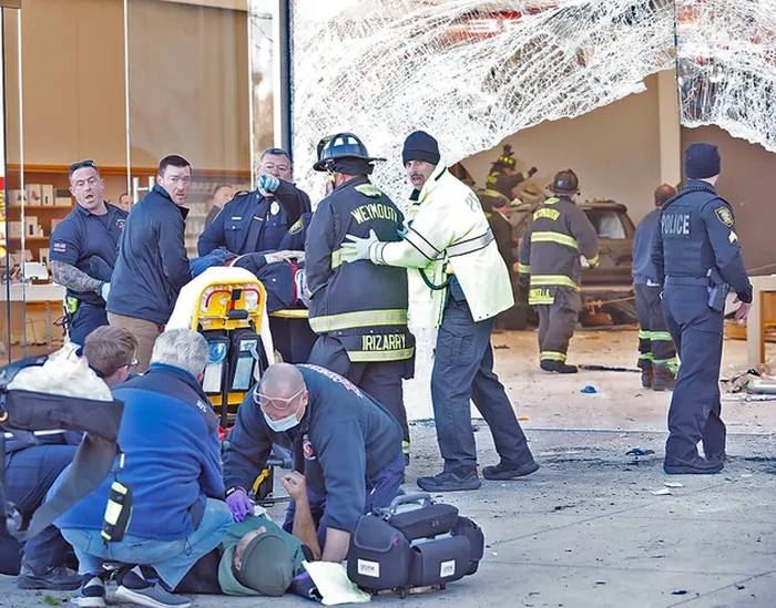 An 'unthinkable morning': 1 dead, 16 injured after car crashes into Apple store in Hingham
