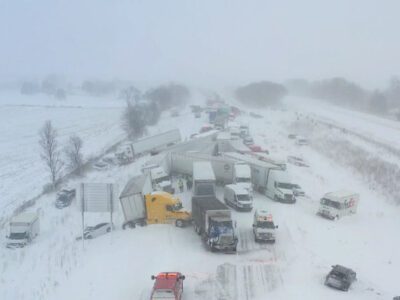 100-Vehicle Pileup Closes Michigan Interstate During Snowstorm