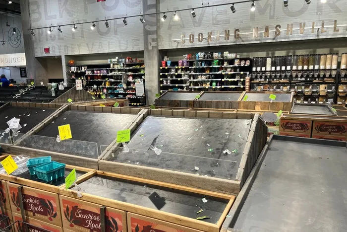 Shoppers Empty Grocery Store Shelves Ahead of Massive Winter Storm