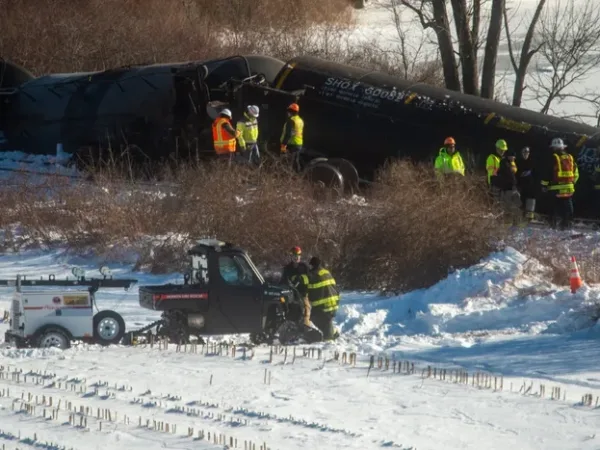 Freight Train Derails in Connecticut, Sending Cars Carrying Liquid Propane Into River